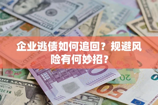 武汉企业逃债如何追回？规避风险有何妙招？