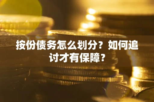 武汉按份债务怎么划分？如何追讨才有保障？
