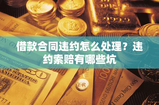 武汉借款合同违约怎么处理？违约索赔有哪些坑