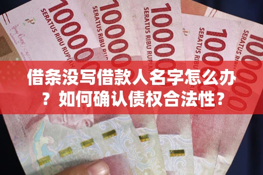 武汉借条没写借款人名字怎么办？如何确认债权合法性？