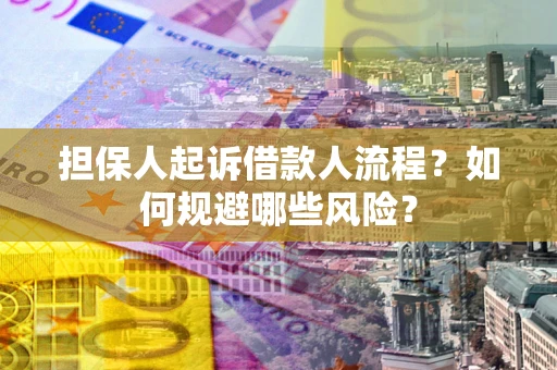 武汉担保人起诉借款人流程？如何规避哪些风险？