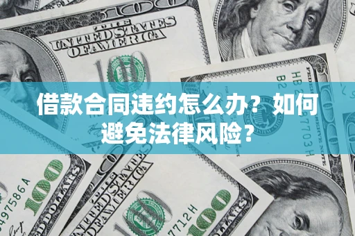 武汉借款合同违约怎么办？如何避免法律风险？