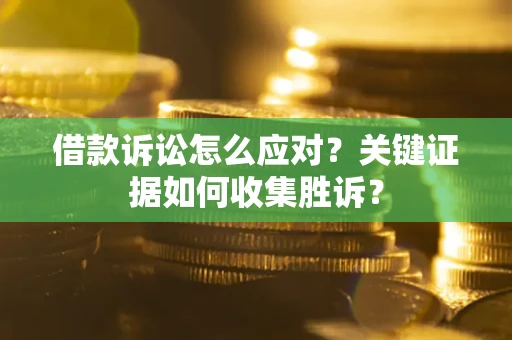武汉借款诉讼怎么应对？关键证据如何收集胜诉？